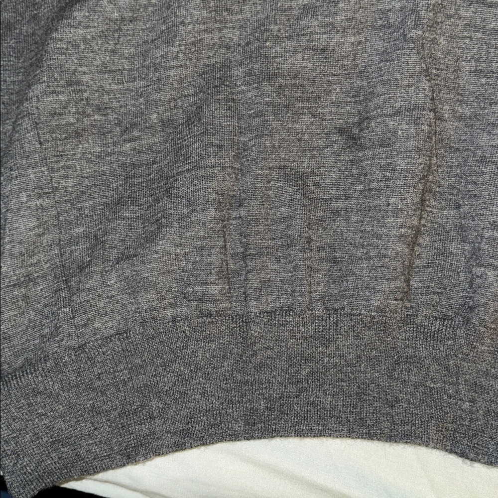 Brooks Brothers Large gray/yellow/white merino wool sweater New Without Tags - Picture 12 of 12